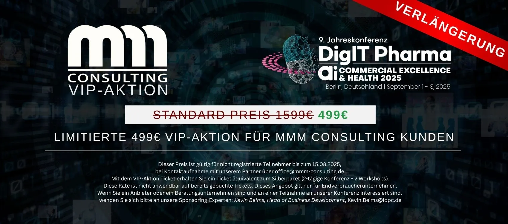 DigIT Pharma 2025 VIP Ticket Verlängerung in Deutschland
