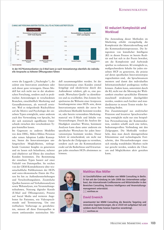 Gastbeitrag Healthcare Marketing Magazin Von Mmm Consulting Zum Thema 